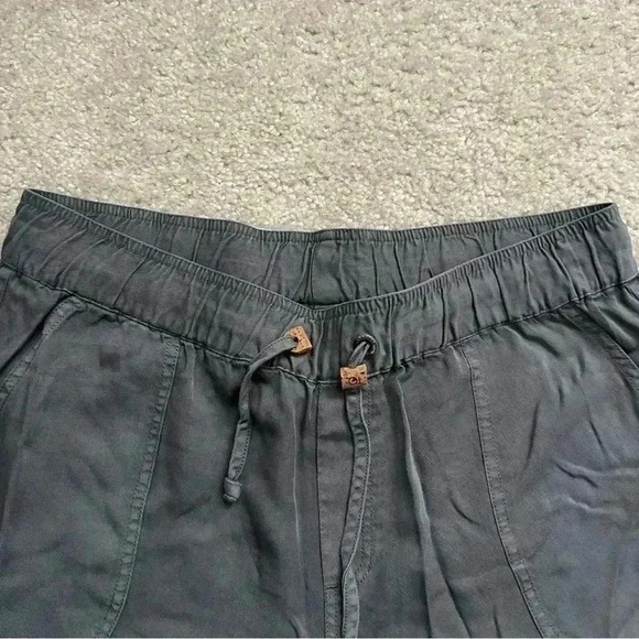 Tentree Casual Instow Summer Shorts 5” Dark Sage Women’s Size XL Drawstring - Picture 4 of 14